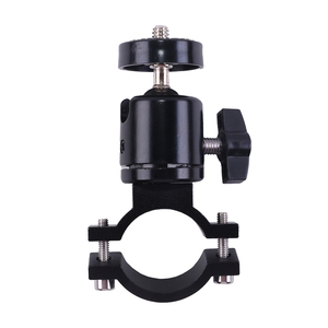 Support de fixation pour caméra GoPro <span class=keywords><strong>HERO</strong></span> et caméras d'action, adaptateur de tête sphérique pour guidon de vélo en alliage d'aluminium KALIOU X029, noir - Product Image 1
