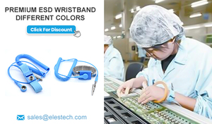 Bracelet antistatique filaire avec anneau statique et clip <span class=keywords><strong>de</strong></span> mise à la terre en PVC, pour protection ESD, fabriqué en Guangdong, emballage usine - Product Image 5
