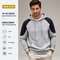 Sweat-shirt à capuche personnalisé pour homme, manches raglan texturées, pull à manches longues, vêtements de sport décontractés en polyester pour homme, hiver