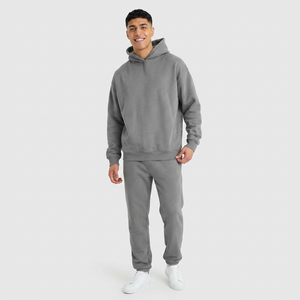 Finer Threads Survêtement Unisexe Streetwear Écologique 500 g/m² 100 % Coton, Imprimé Hiver Uni, Ensemble 2-en-1 : Sweat à Capuche et Pantalon de Survêtement - Product Image 1