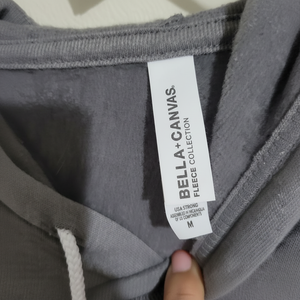 Usine personnalisé Bella + toile 3719 unisexe éponge polaire à capuche athlétique chiné gris sweat Bella + toile polaire à capuche - Product Image 1