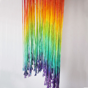Amazon chaud Coton Naturel Fait Sur Commande de Décoration à la Maison Tenture Murale Tapisserie Décor Arc-En-Ciel En <span class=keywords><strong>Macramé</strong></span> - Product Image 5