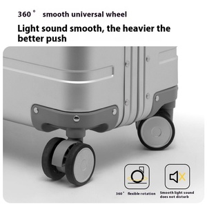 18-inch tất cả các nhôm hợp kim magiê kinh doanh Spinner Xe đẩy trường hợp mật khẩu bền hành lý cho nam giới phụ nữ mang theo Vali - Product Image 5