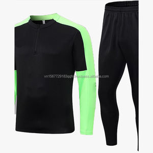 Conjunto de Pantalones Largos y Camiseta de Manga Larga con Media Cremallera, Estampado, Transpirable, de Secado Rápido, para Invierno, Estilo Jersey de Fútbol, con Cremallera Completa y Logotipo Personalizable - Product Image 1
