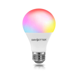 Bombilla LED Inteligente para el Hogar, IP20, RGB, Multicolor, E26, A19, Regulable, con Wi-Fi, Control por Voz de Alexa y Google, Control Remoto por Aplicación - Product Image 1