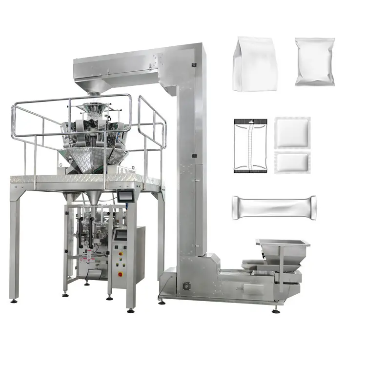 Vertical automatic multihead weight weigh weigher fill seal packing machine