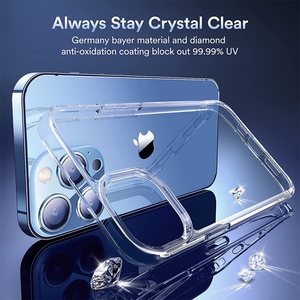 อุปกรณ์เสริมโทรศัพท์มือถือเข้ากันได้กับเคส iPhone 13 Pro, เคสโทรศัพท์บางบางบางกันกระแทกไม่มีสีเหลือง - Product Image 2