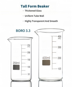 100 मिलीलीटर 250 मिली 500 मिली 1000 मिलीलीटर स्कूल प्रयोगशाला उच्च बोरोसिलिकेट ग्लास बीकर प्रतिरोधी एसिड अलकलिस मोटी दीवारें - Product Image 6