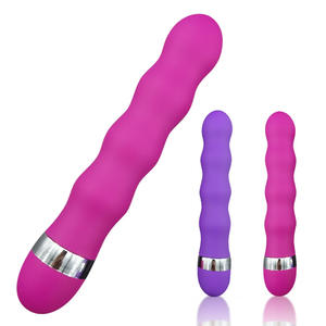 Grosir perempuan AV tongkat Vibrator Dildo pemijat tubuh mainan seks untuk wanita g-spot klitoris Stimulator Vibrator berulir untuk dewasa - Product Image 5
