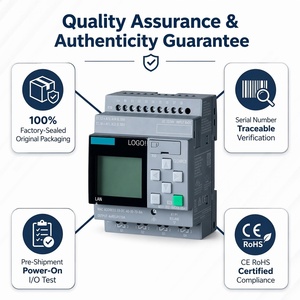 โมดูลเสริม LOGO AM2 รุ่นดั้งเดิม PLC 6ED1055-1MA00-0BA2 PS/: 12/24 V 2 AI 0-10 V หรือ 0/4-20 MA สำหรับ LOGO 8 - Product Image 1