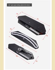 ตู้เก็บของมุมห้องน้ำแบบหมุนได้ สำหรับปรับปรุงบ้าน ตู้ครัวแบบเกาะกลาง หมุนได้ 180/360 องศา วัสดุเหล็ก/พีวีซี สีเงิน ประหยัดพื้นที่ - Product Image 6