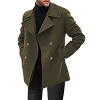 Manteau trench pour homme transfrontalier, printemps et automne 2025, pardessus pour homme, mi-long, décontracté, veste pour homme