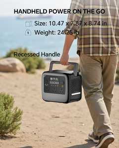Station d'alimentation portable 1000W 2000W 1024WH, générateur solaire pour la maison, les situations d'urgence, le camping en plein air - Product Image 5