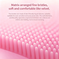 Brosse nettoyante faciale en silicone / Brosse exfoliante douce et portable pour le visage avec poignée ergonomique / Nettoyage en profondeur des pores