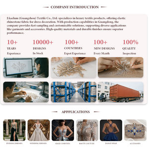 Tessuto in Chiffon Floreale <span class=keywords><strong>Bianco</strong></span> con Ricamo 3D di Fiori in Pizzo su Rotoli di <span class=keywords><strong>Tulle</strong></span>, Vendita all'Ingrosso a Metri - Product Image 4