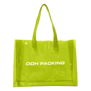 Sac fourre-tout holographique transparent imperméable en PVC irisé avec impression de logo personnalisé avec poignée - Product Image 5