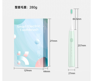 Spazzolino da denti Sonic per adolescenti di tipo C ricarica spazzolino elettrico 12-18 anni nuovo Design spazzolino da denti 2 pezzi IPX8 impermeabile - Product Image 6