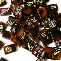 Nouveau jeu de mahjong américain de luxe 2026 en acrylique gravé, série Joy Happy, pour adultes