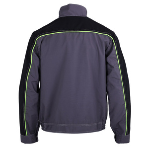 Customizable Men's Canvas Work Jacket Color Matching Design Safety Features Multi-Functional Use Coat - Product Image 2