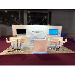 Sistema de Stand Portátil Plegable YOBOCS para Ferias Comerciales, No Requiere <span class=keywords><strong>Herramientas</strong></span>, Fácil Montaje, Resistente y Retardante de Llama - Product Image 1