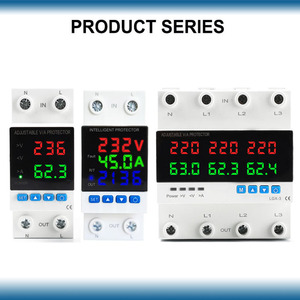 Dispositivo de Protección de Sobretensión y Baja Tensión Ajustable para Riel DIN, Protector KWH 1A-63A Monofásico AC 230V para <span class=keywords><strong>SVC</strong></span> - Product Image 2