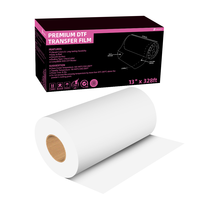 Rouleau et feuille de film PET DTF 60cm 30cm A3 A4 Papier DTF pour imprimante DTF Impression pour petites entreprises Impression de t-shirts