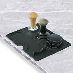 Alfombrilla negra para espresso, accesorio de herramientas para café y té para mostrador de <span class=keywords><strong>Barista</strong></span> y Estación para máquina de espresso - Product Image 1