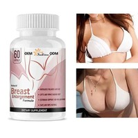 Bonbons gélifiés premium pour l'augmentation mammaire, saveur menthe, flacon de 60 capsules, soutient le lifting et le raffermissement du buste, post-partum, corps galbé, Wanfu 2