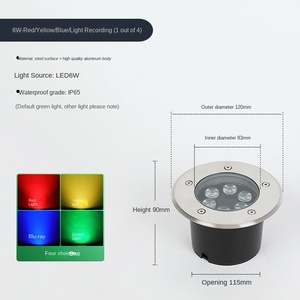 Lumières de chemin d'hôtel extérieur IP68 étanche RVB LED télécommande/contrôle d'application en alliage d'aluminium Construction AC 85-265V pour jardin patio - Product Image 5