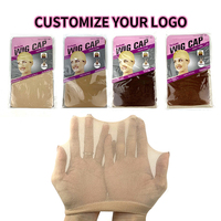 Bonnet à logo personnalisé pour la confection de perruques, portable, vente en gros, marque privée, bonnets de perruque frontale extensibles pour maintenir la perruque en place
