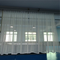 Rideaux Voilages de Luxe Brodés pour Salon, Rideaux Modernes en Polyester 100% pour Toutes Saisons, à Cordon Plat pour Fenêtre