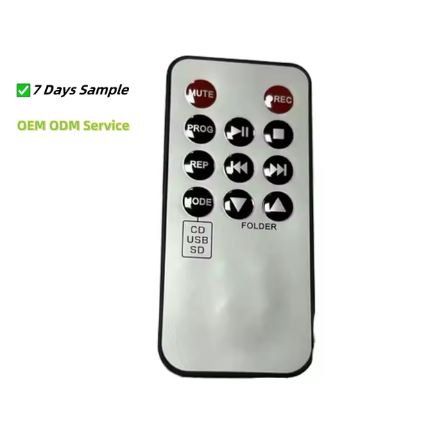 Customizable 11-Button Car Audio Remote Control FST-821 Automatic Anti-Shock LED/LCD PC Material Light Button Battery IR Remote