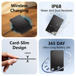 Localizzatore Smart Tag Ricaricabile Ultra Sottile Impermeabile per Plastica, Doppio Sistema Google IOS Android, Trova il Mio Oggetto, per Portafoglio - Product Image 5