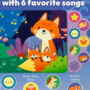 Libro Interactivo con Sonidos Temáticos <span class=keywords><strong>para</strong></span> la Hora de <span class=keywords><strong>Dormir</strong></span>, con Canciones de Cuna, Juguete Musical Educativo <span class=keywords><strong>para</strong></span> Niños Pequeños, Aprendizaje Preescolar - Product Image 1