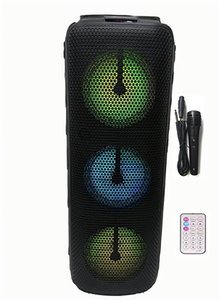 Chất lượng cao 8-inch 3-hornparty lớn BT loa kích thước lớn với có dây Microphone không dây karaoke loa - Product Image 2