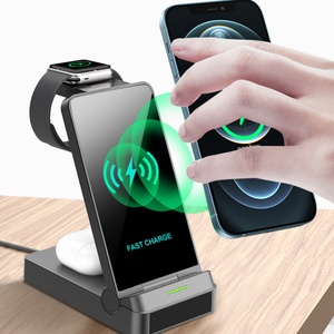 แท่นชาร์จไร้สาย PD แบบพกพา3-in-1 OEM 15W แบบพับได้อเนกประสงค์สำหรับ iPhone Series ที่ชาร์จไฟฟ้า3 One - Product Image 1