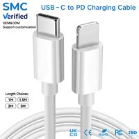 Câble USB Type C durable et flexible résistant aux plis pour la charge rapide des téléphones – Câble d'alimentation quotidien pour iPhone 8-14