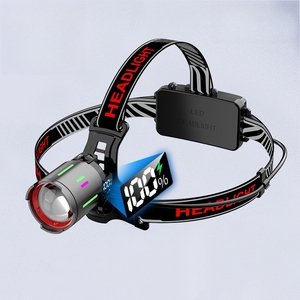 Wason Chất lượng cao mạnh mẽ focusable 500 mét chùm dài hiển thị kỹ thuật số đèn pha cảm biến ngân hàng điện Head Torch cho câu cá - Product Image 5