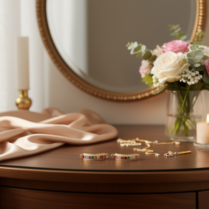 Boucles d'oreilles pendantes en alliage plaqué or avec diamants colorés sertis en canal, géométriques et tendance, pour femme, bijoux de soirée E1528 - Product Image 2