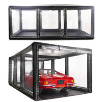 Portable extérieur personnalisé couverture de voiture gonflable tente Garage Air clair abri d'auto tente à vendre gonflable de lavage de voiture tente