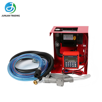 Pompe de transfert de carburant diesel 12V DC 24V avec débitmètre et buse 550W Débit de 60-70 L/min pour distributeur de carburant mobile
