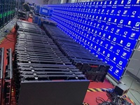 P3.91 500x1000 Botai publicité intérieure écran Led location écran numérique incurvé scène vidéo panneau mural