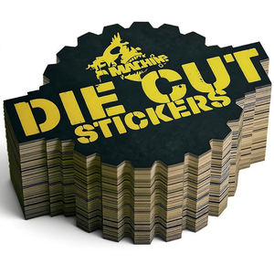 Pegatinas de Vinilo Impermeables Personalizadas - Etiquetas de Logotipo de Dibujos Animados Resistentes a los Rayos UV para Exteriores, Cortadas a Troquel, con Maqueta Gratuita - Product Image 6