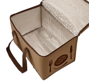 Sac isotherme réutilisable personnalisé avec logo, motif dessin animé, écologique, pour gâteaux, pizzas, vins, boissons, design imperméable, vente en gros - Product Image 1