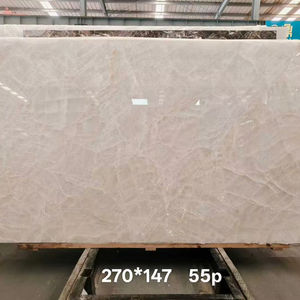 Losa de mármol blanco de la Edad de Hielo Natural, retroiluminación de mármol de ónix blanco, revestimiento de pared, fondo fotoeléctrico, mármol blanco de cristal - Product Image 2