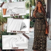 Robe longue enveloppante à col en V et manches 3/4 pour femmes grandes tailles avec ceinture, robe longue enveloppante bohème pour les vacances, les mariages, l'église, les dîners, les voyages