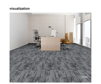 Rouleaux de tapis à pile en boucle commerciale pour bureau d'hôtel en stock fabriqués à la machine BCF 100% PP revêtement de sol mur à mur résistant aux taches utilisation de la prière