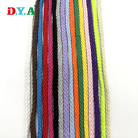 Cordon tressé en corde de coton coloré à huit brins pour bricolage fait à la main ceinture de pantalon corde de reliure cordon décoration cadeau