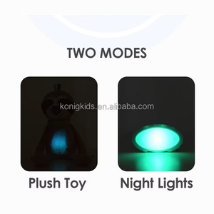 Peluche Suave de Koala y <span class=keywords><strong>Mapache</strong></span> de Konig Kids, Peluche de Animal de Peluche Personalizado de Anime, Juguete de Peluche para Dormir con Música y Luces - Product Image 2