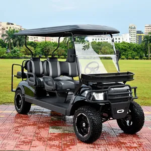 Carro de golfe elétrico de 6 assentos, autocarro para passageiros no aeroporto de veículos elétricos, venda quente